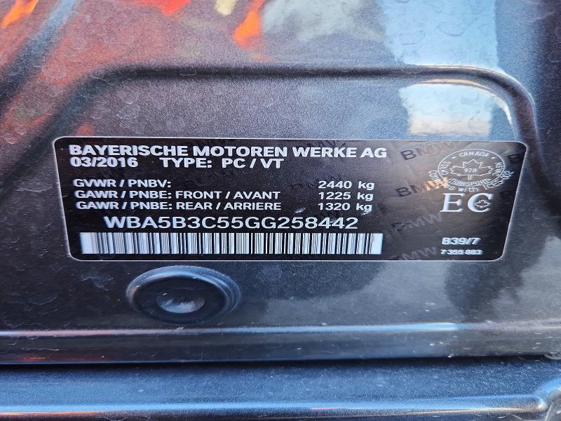 Продаж на аукціоні авто 2016 Bmw 535, vin: WBA5B3C55GG258442, номер лоту: 79745255
