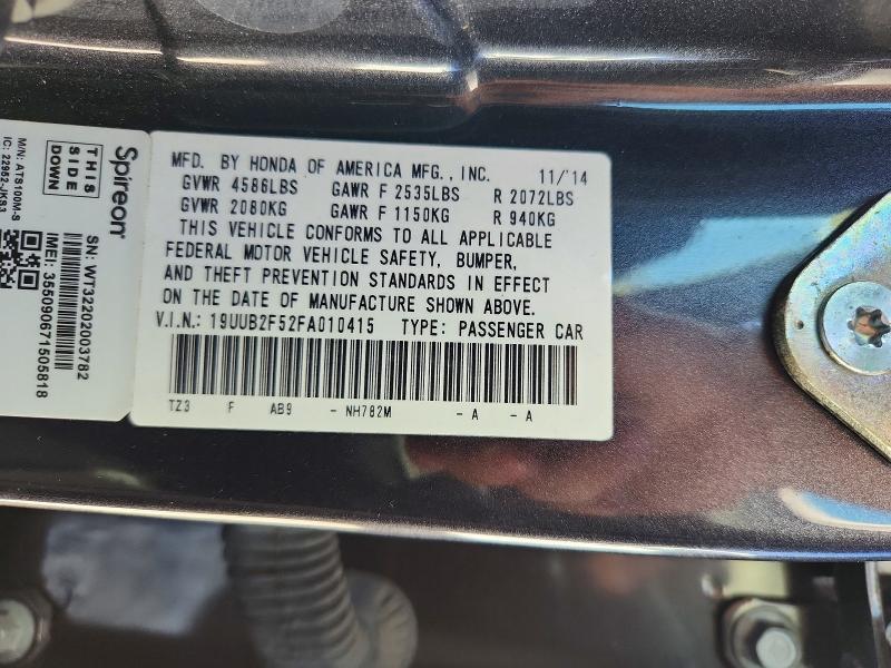 Aukcja sprzedaży 2015 Acura Tlx, vin: 19UUB2F52FA010415, numer aukcji: 46707196