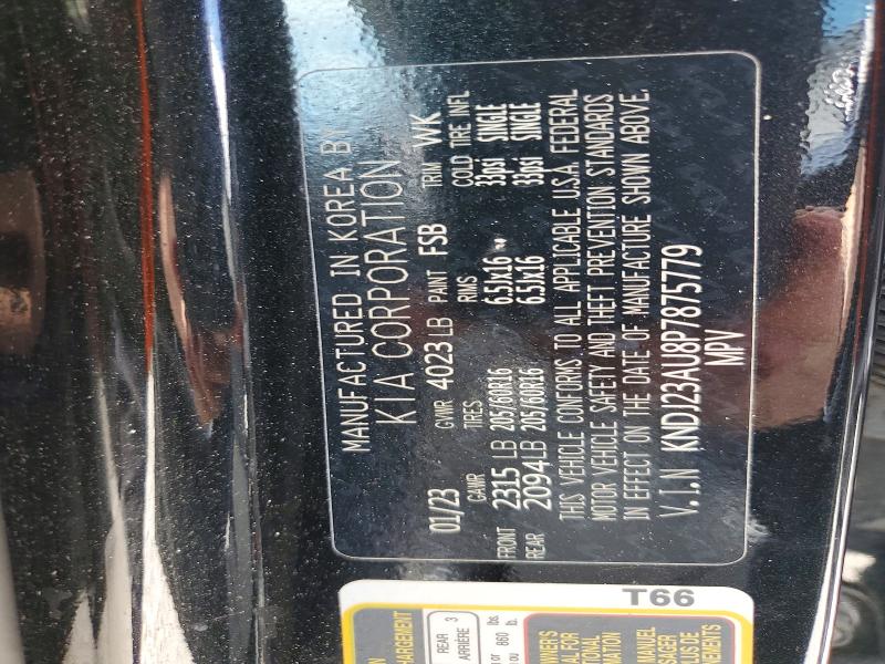 2023 Kia Soul მანქანა იყიდება აუქციონზე, vin: KNDJ23AU8P7875779, აუქციონის ნომერი: 45596176