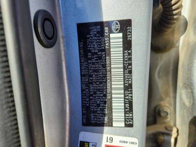 Продаж на аукціоні авто 2025 Toyota Camry, vin: 4T1DAACK9SU165909, номер лоту: 72745605