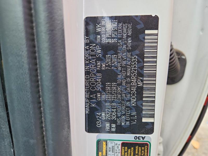 Продаж на аукціоні авто 2024 Kia Ev6, vin: KNDC34LB4R5215535, номер лоту: 46590656