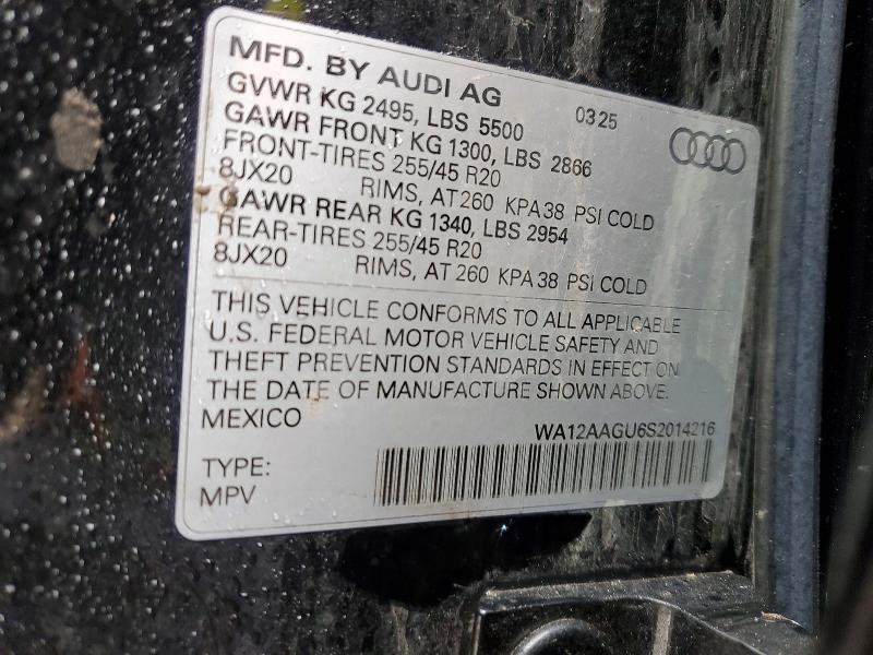 Aukcja sprzedaży 2025 Audi Q5, vin: WA12AAGU6S2014216, numer aukcji: 79918305