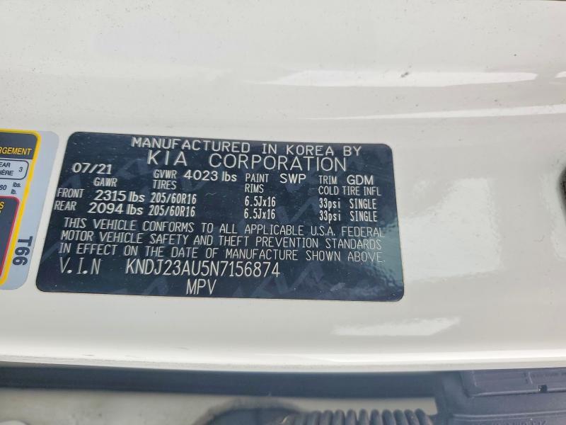 Продаж на аукціоні авто 2022 Kia Soul, vin: KNDJ23AU5N7156874, номер лоту: 46128556