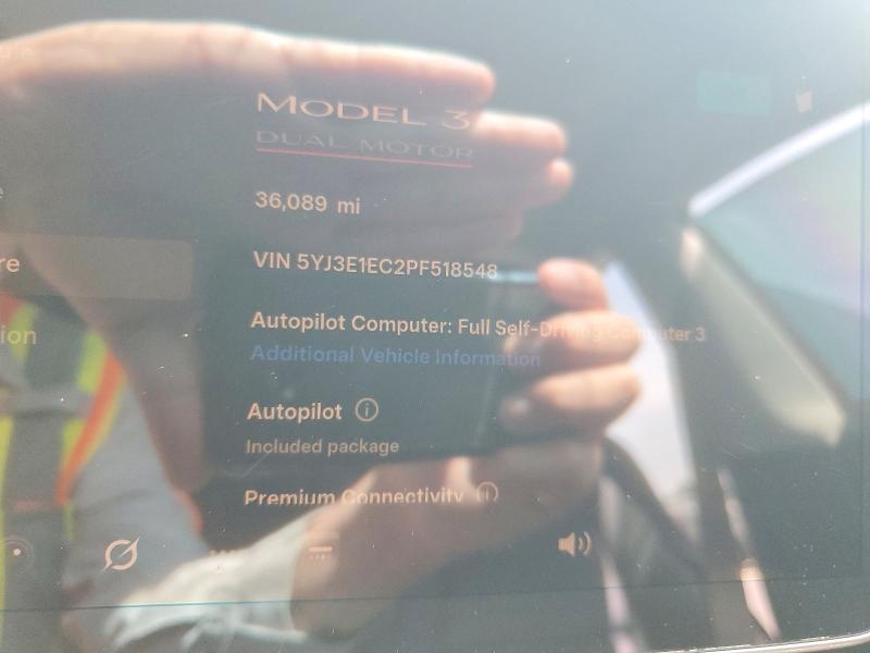 Продажа на аукционе авто 2023 Tesla Model 3, vin: 5YJ3E1EC2PF518548, номер лота: 47995156