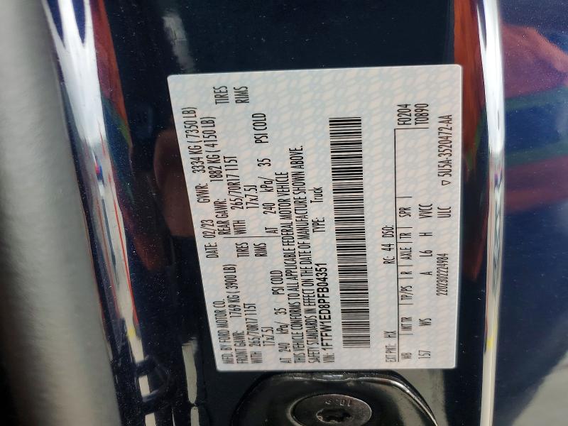 Aukcja sprzedaży 2023 Ford F150, vin: 1FTFW1ED8PFB04351, numer aukcji: 41976826