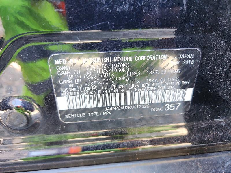 Продаж на аукціоні авто 2019 Mitsubishi Outlander Sport, vin: JA4AP3AUXKU012326, номер лоту: 79287055