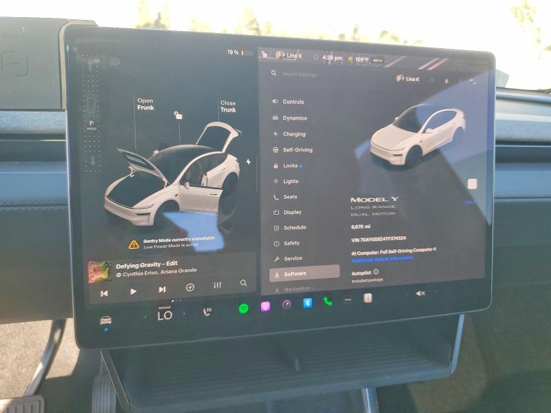 46662866 :رقم المزاد ، 7SAYGDEE4TF374324 vin ، 2026 Tesla Model Y مزاد بيع