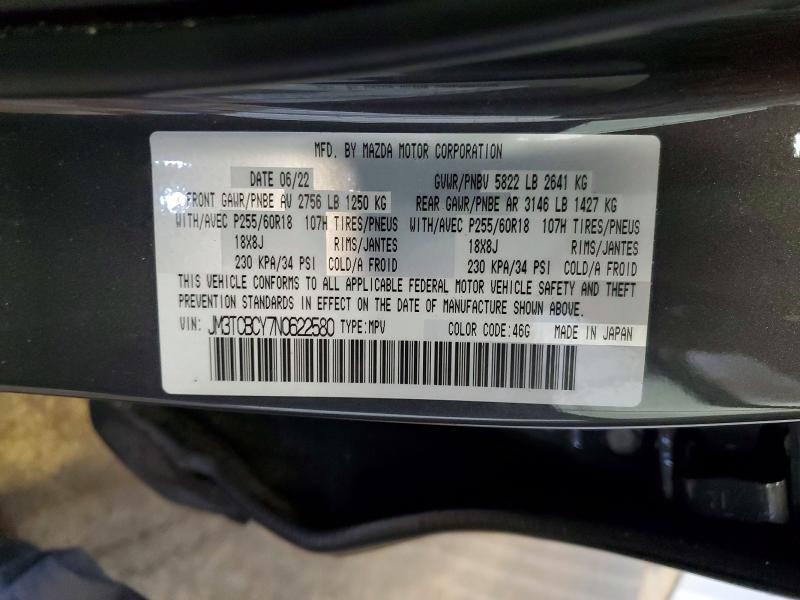 Aukcja sprzedaży 2022 Mazda Cx-9, vin: JM3TCBCY7N0622580, numer aukcji: 47984486