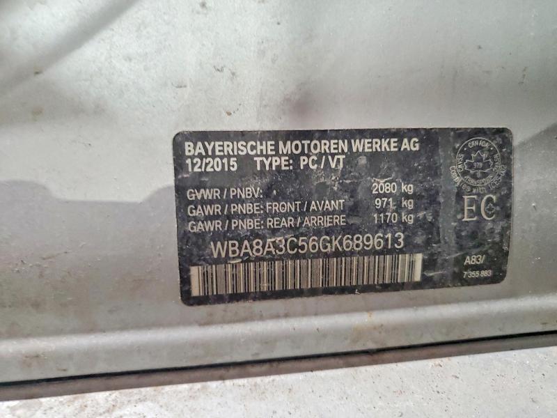 Продажа на аукционе авто 2016 Bmw 320, vin: WBA8A3C56GK689613, номер лота: 47588006