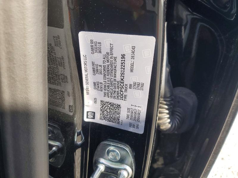 Aukcja sprzedaży 2025 Chevrolet Colorado, vin: 1GCPSCEK2S1225196, numer aukcji: 47182826