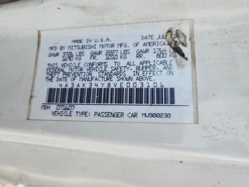 Auction sale of the 1997 Mitsubishi Eclipse, vin: 4A3AK34Y8VE003106, lot number: 47889266