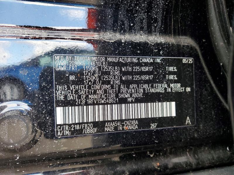 Продаж на аукціоні авто 2025 Toyota Rav4, vin: 2T3F1RFV1SW548621, номер лоту: 46395466