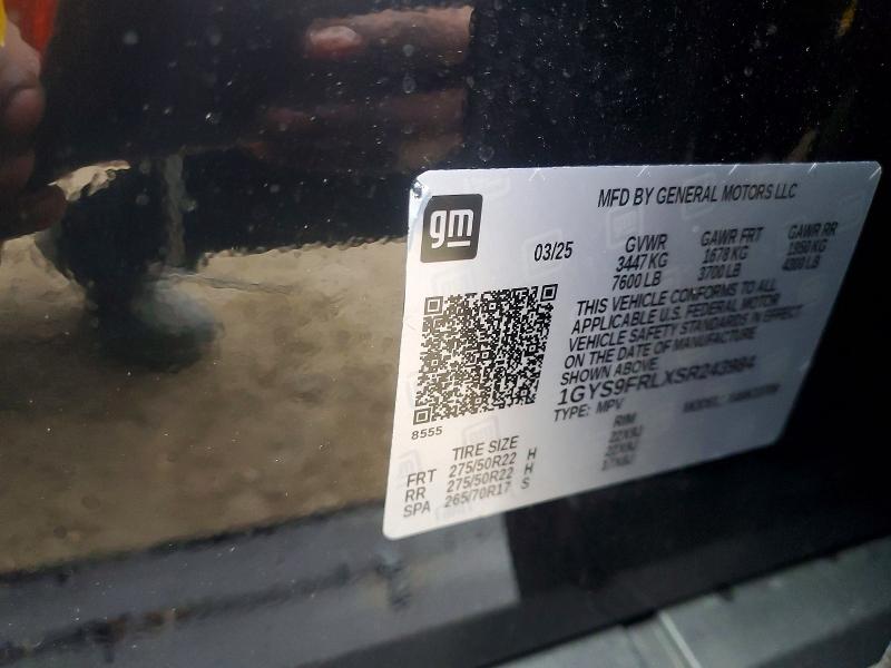 Продажа на аукционе авто 2025 Cadillac Escalade, vin: 1GYS9FRLXSR243984, номер лота: 79286365
