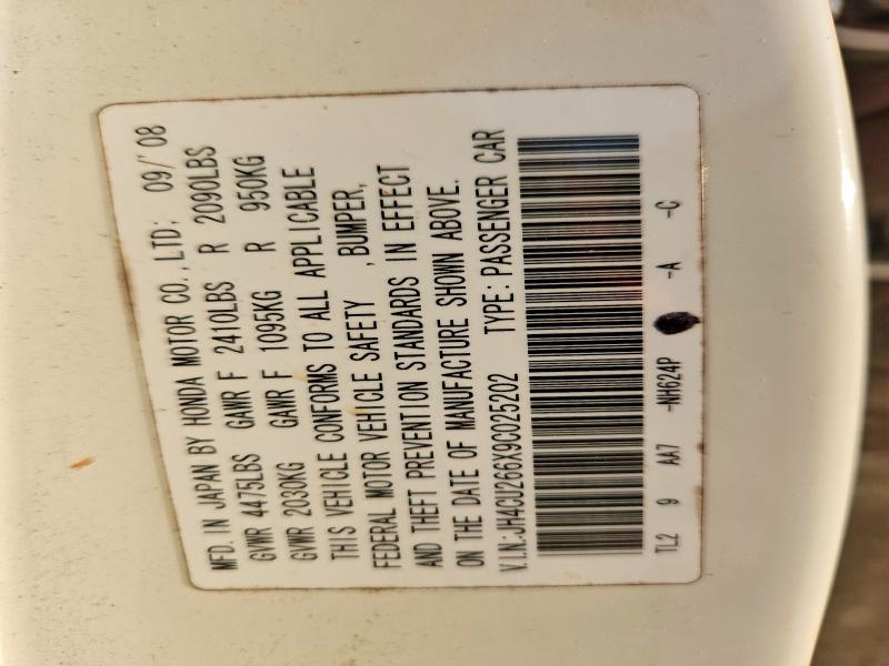 Продаж на аукціоні авто 2009 Acura Tsx, vin: JH4CU266X9C025202, номер лоту: 47072596