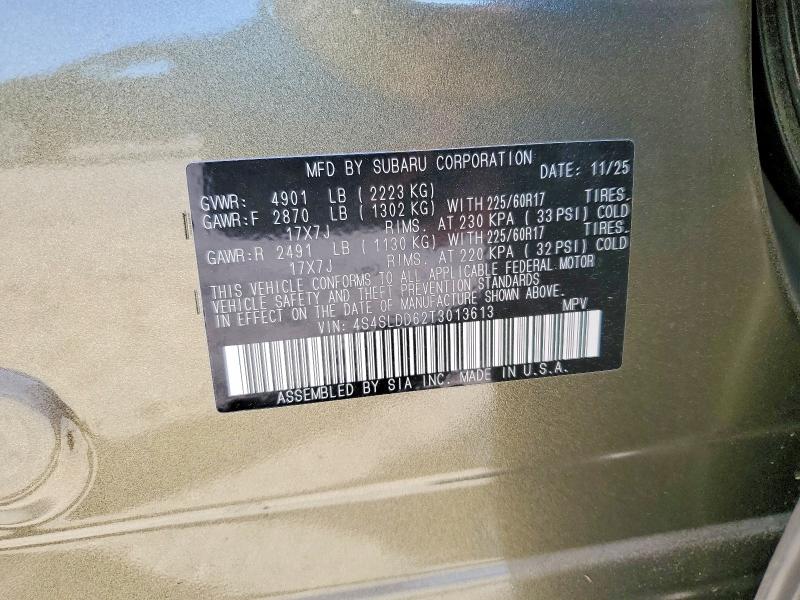 Aukcja sprzedaży 2026 Subaru Forester, vin: 4S4SLDD62T3013613, numer aukcji: 46133856
