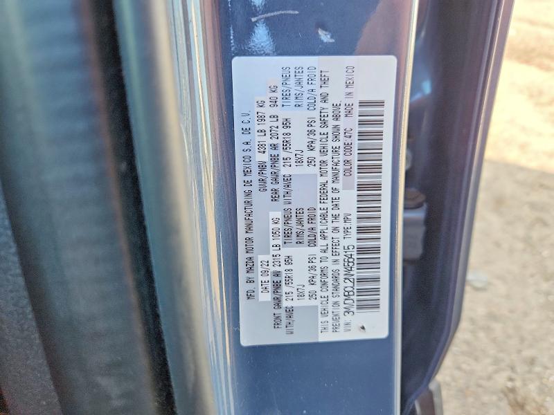 Продаж на аукціоні авто 2022 Mazda Cx-30, vin: 3MVDMBCL2NM456415, номер лоту: 41605826