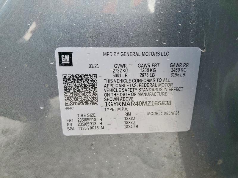 Продажа на аукционе авто 2021 Cadillac Xt5, vin: 1GYKNAR40MZ165838, номер лота: 41714786