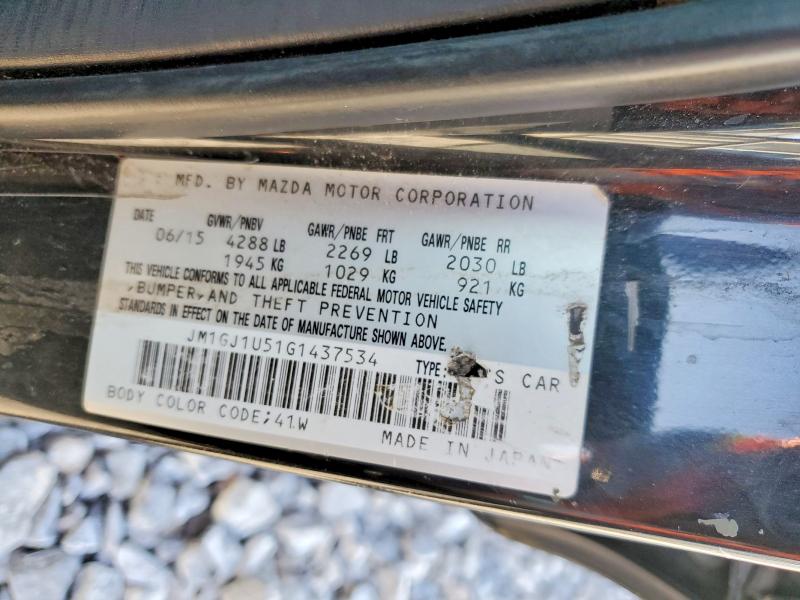 Продажа на аукционе авто 2016 Mazda 6, vin: JM1GJ1U51G1437534, номер лота: 79063065