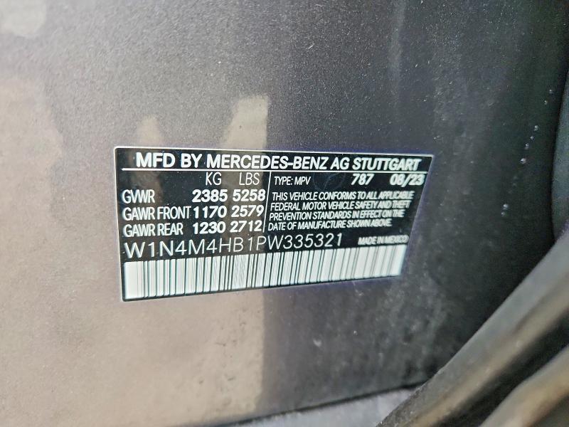 2023 Mercedes-benz Glb მანქანა იყიდება აუქციონზე, vin: W1N4M4HB1PW335321, აუქციონის ნომერი: 79678405