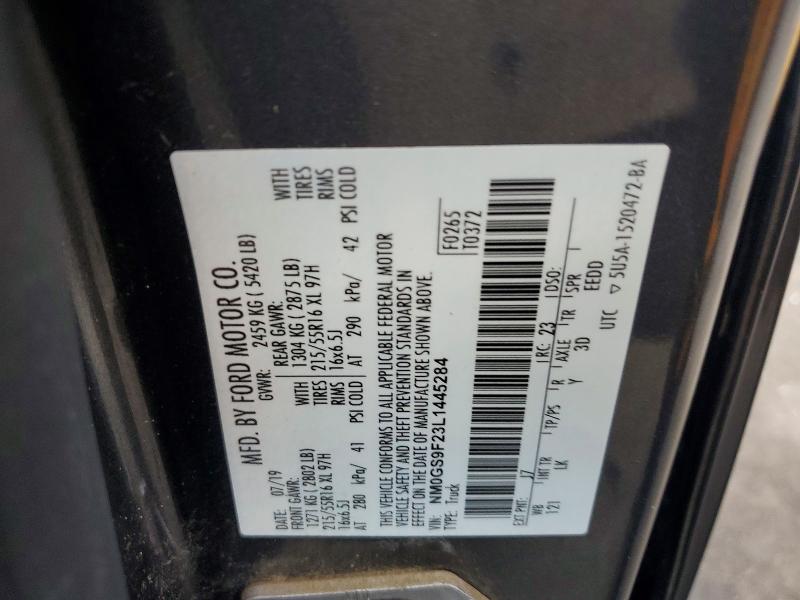 47711636 :رقم المزاد ، NM0GS9F23L1445284 vin ، 2020 Ford Transit Connect مزاد بيع