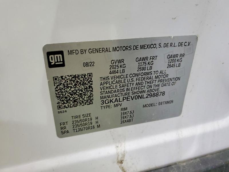 Aukcja sprzedaży 2022 Gmc Terrain, vin: 3GKALPEV0NL298878, numer aukcji: 46569376