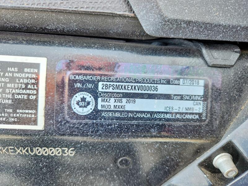 Продажа на аукционе авто 2019 Ski-doo Snowmobile, vin: 2BPSMXKEXKV000036, номер лота: 46147426