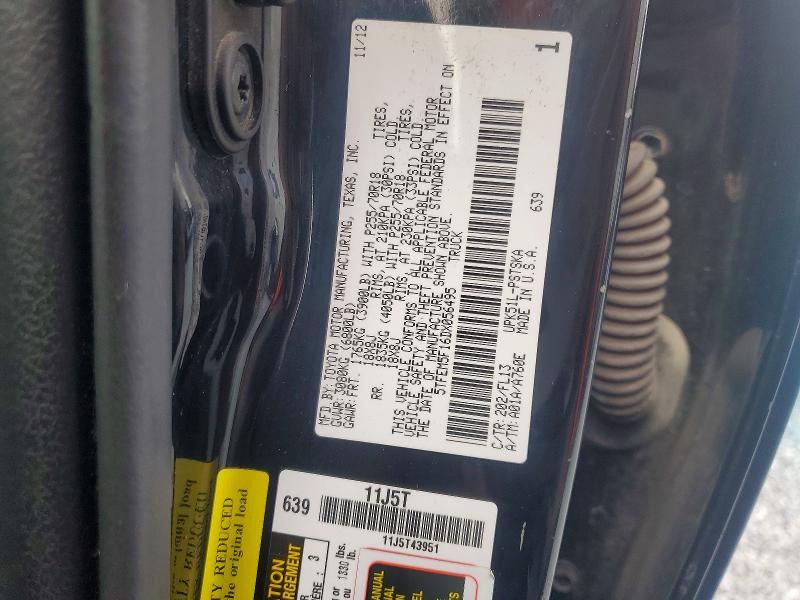 41799756 :رقم المزاد ، 5TFEM5F16DX056495 vin ، 2013 Toyota Tundra مزاد بيع