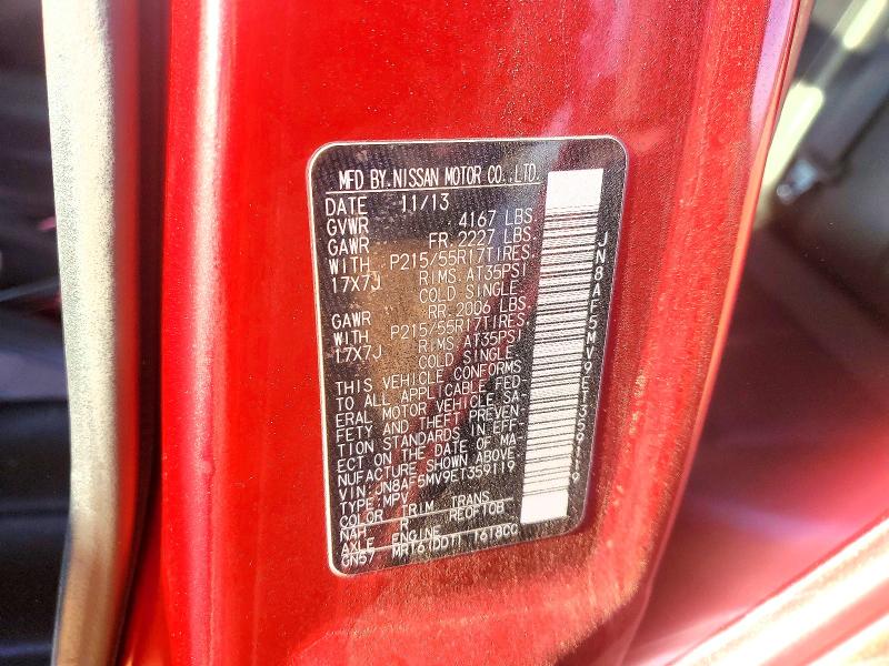 Продаж на аукціоні авто 2014 Nissan Juke, vin: JN8AF5MV9ET359119, номер лоту: 46729616
