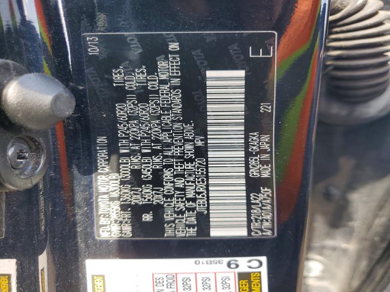 47861506 :رقم المزاد ، JTEBU5JRXE5155720 vin ، 2014 Toyota 4runner مزاد بيع
