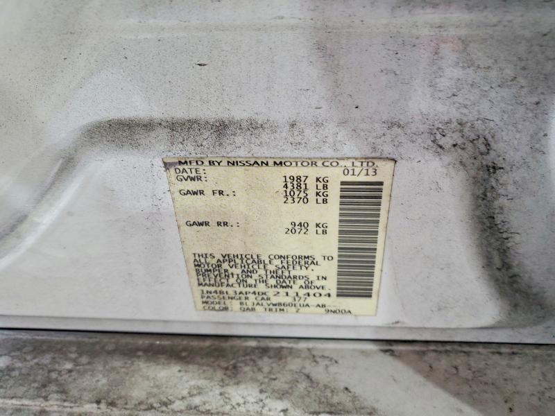 Продажа на аукционе авто 2013 Nissan Altima, vin: 1N4BL3AP4DC211404, номер лота: 48158046