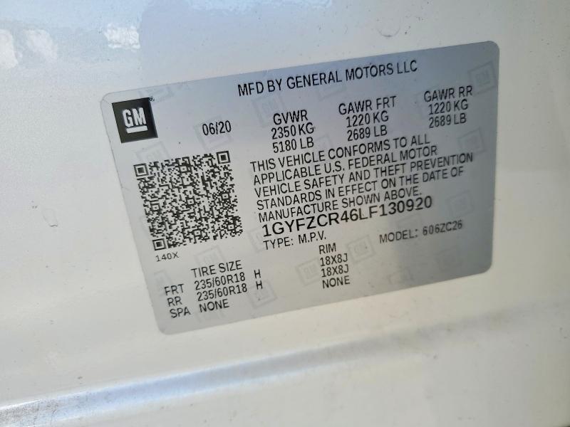 Продажа на аукционе авто 2020 Cadillac Xt4, vin: 1GYFZCR46LF130920, номер лота: 46421686