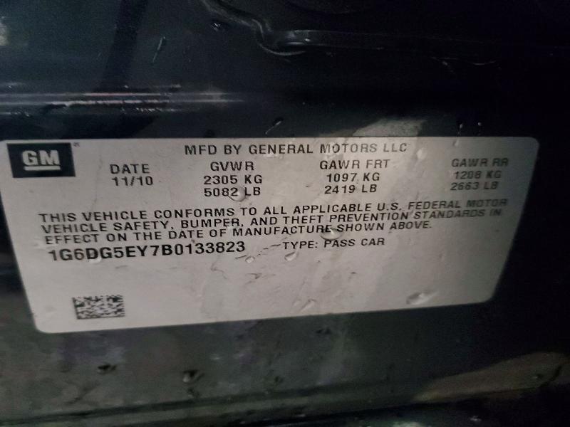 47010636 :رقم المزاد ، 1G6DG5EY7B0133823 vin ، 2011 Cadillac Cts مزاد بيع