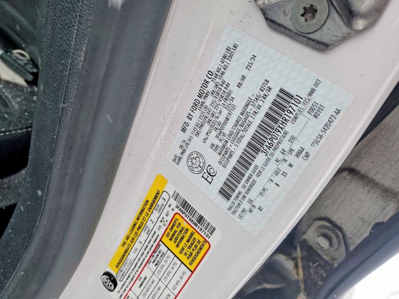 Продажа на аукционе авто 2017 Ford Fusion, vin: 3FA6P0T9XHR197101, номер лота: 42075416