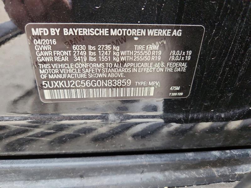 Продажа на аукционе авто 2016 Bmw X6, vin: 5UXKU2C56G0N83859, номер лота: 46335506