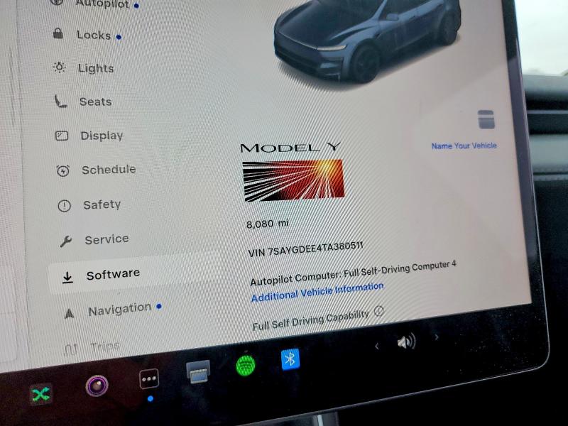 2026 Tesla Model Y მანქანა იყიდება აუქციონზე, vin: 7SAYGDEE4TA380511, აუქციონის ნომერი: 46210696