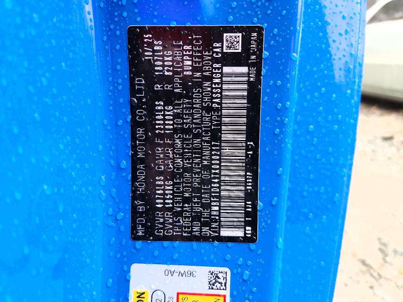 2026 Honda Prelude მანქანა იყიდება აუქციონზე, vin: JHMBF1D64TX000217, აუქციონის ნომერი: 46232166