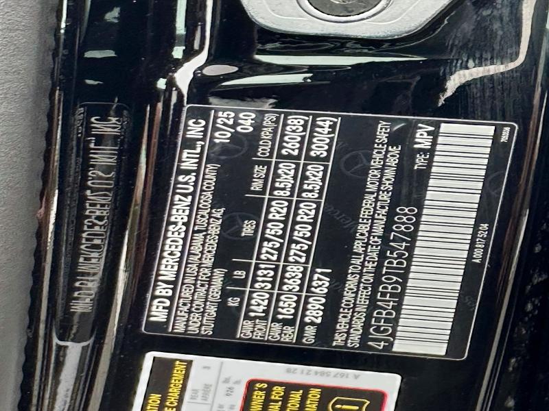 Aukcja sprzedaży 2026 Mercedes-benz Gle, vin: 4JGFB4FB9TB547888, numer aukcji: 77459725