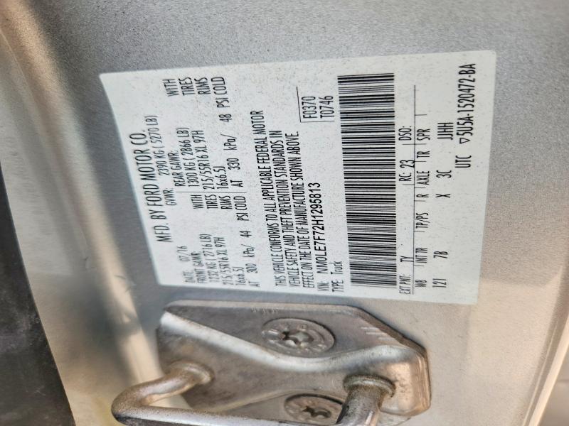 50687846 :رقم المزاد ، NM0LE7F72H1295813 vin ، 2017 Ford Transit C مزاد بيع