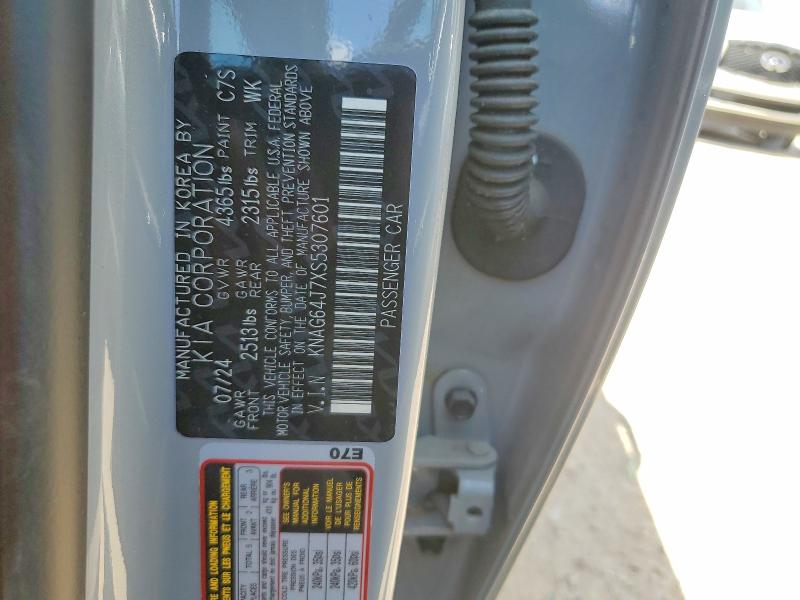 Aukcja sprzedaży 2025 Kia K5, vin: KNAG64J7XS5307601, numer aukcji: 47237166