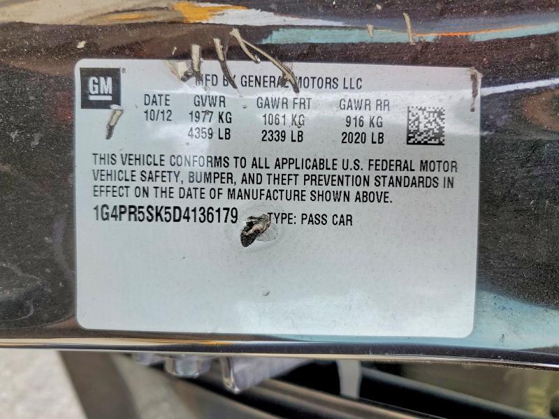 Aukcja sprzedaży 2013 Buick Verano, vin: 1G4PR5SK5D4136179, numer aukcji: 46997296