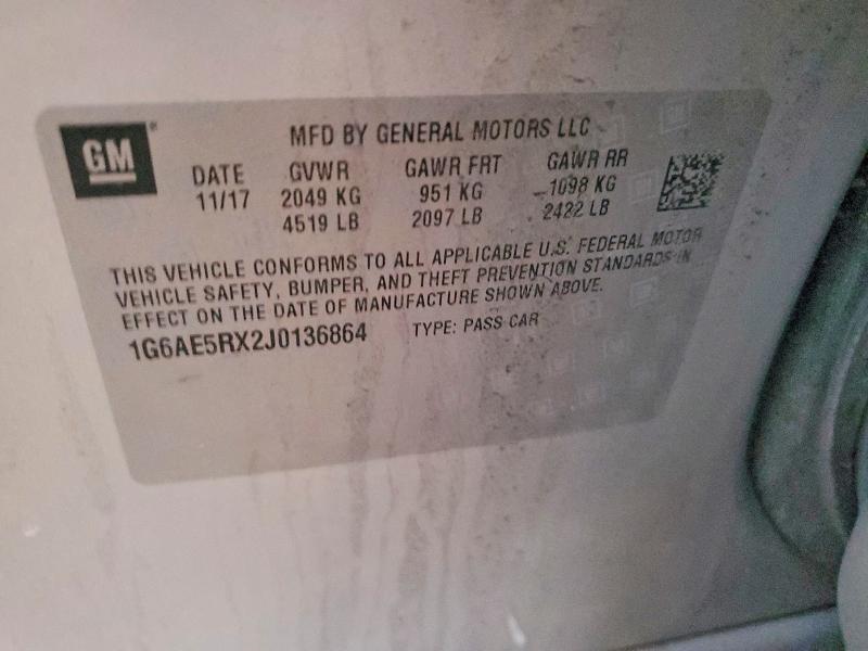 Продажа на аукционе авто 2018 Cadillac Ats, vin: 1G6AE5RX2J0136864, номер лота: 47216996