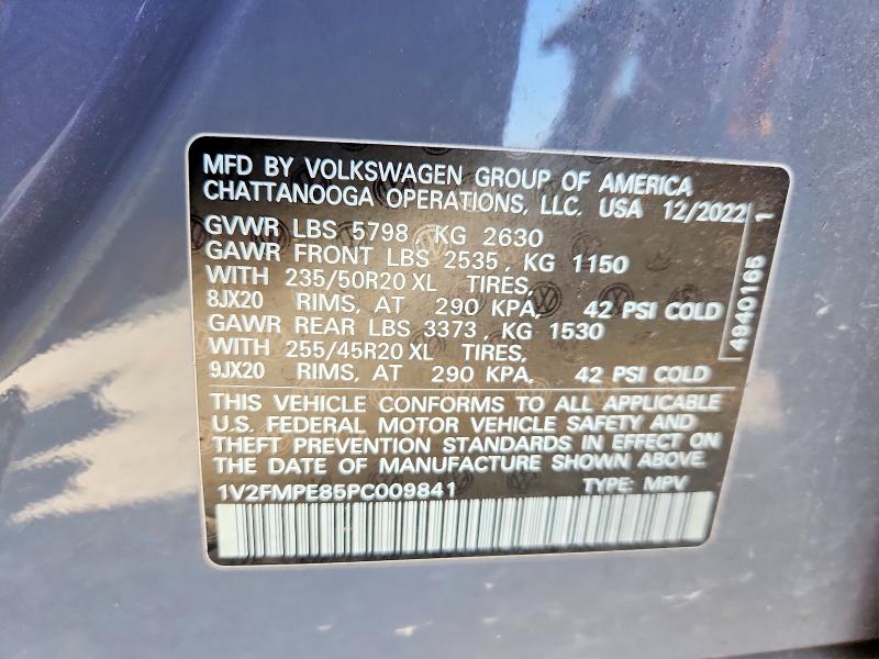 45842236 :رقم المزاد ، 1V2FMPE85PC009841 vin ، 2023 Volkswagen Id.4 مزاد بيع