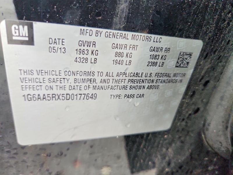 46194036 :رقم المزاد ، 1G6AA5RX5D0177649 vin ، 2013 Cadillac Ats مزاد بيع