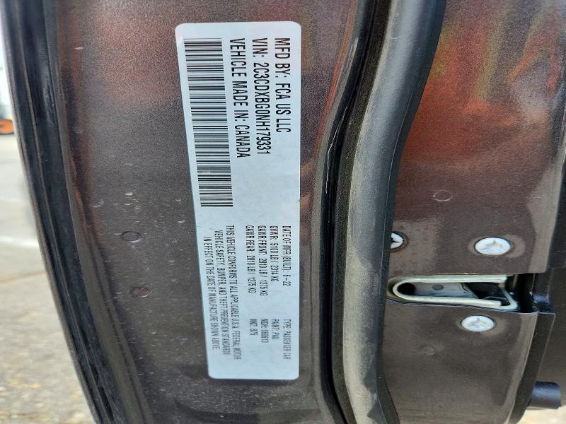 2022 Dodge Charger მანქანა იყიდება აუქციონზე, vin: 2C3CDXBG0NH179331, აუქციონის ნომერი: 47793716