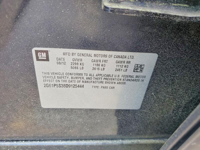 47429166 :رقم المزاد ، 2G61P5S38D9125444 vin ، 2013 Cadillac Xts مزاد بيع