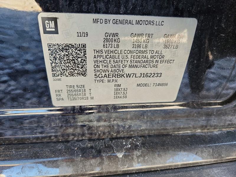 Продаж на аукціоні авто 2020 Buick Enclave, vin: 5GAERBKW7LJ162233, номер лоту: 46640426