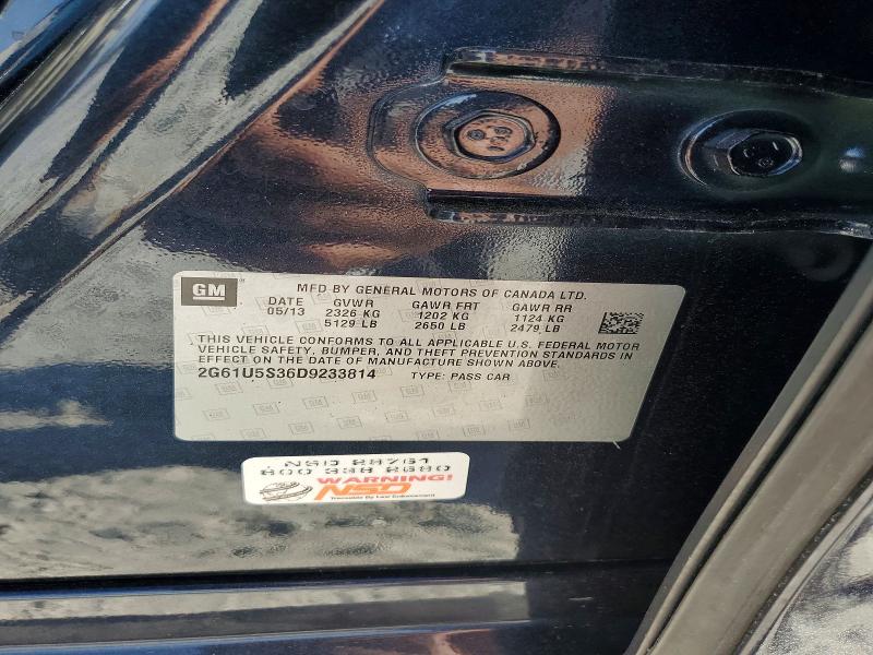 47324916 :رقم المزاد ، 2G61U5S36D9233814 vin ، 2013 Cadillac Xts مزاد بيع