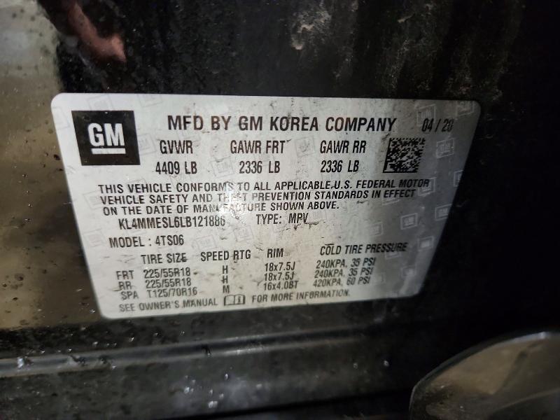 Aukcja sprzedaży 2020 Buick Encore Gx, vin: KL4MMESL6LB121886, numer aukcji: 46396886