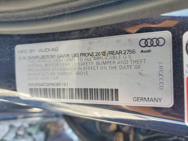 47058266 :رقم المزاد ، WAUF8AFCXHN085161 vin ، 2017 Audi A6 مزاد بيع