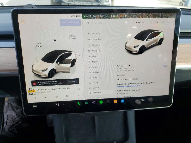 41969236 :رقم المزاد ، 7SAYGAEE3PF871272 vin ، 2023 Tesla Model Y مزاد بيع